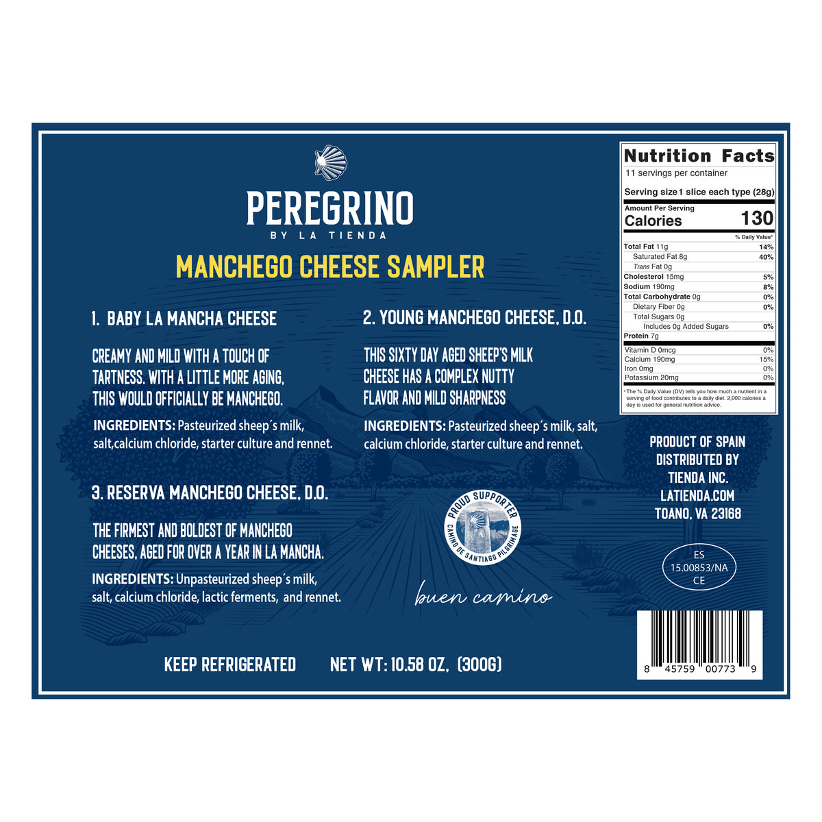 Manchego Cheese Tasting Sampler by Peregrino