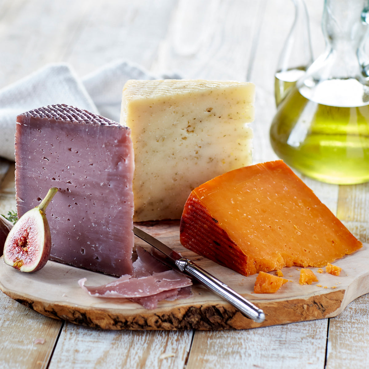 Herb, Spice & Wine Cheese Flight by Peregrino - 3 Wedges, Gift Wrapped