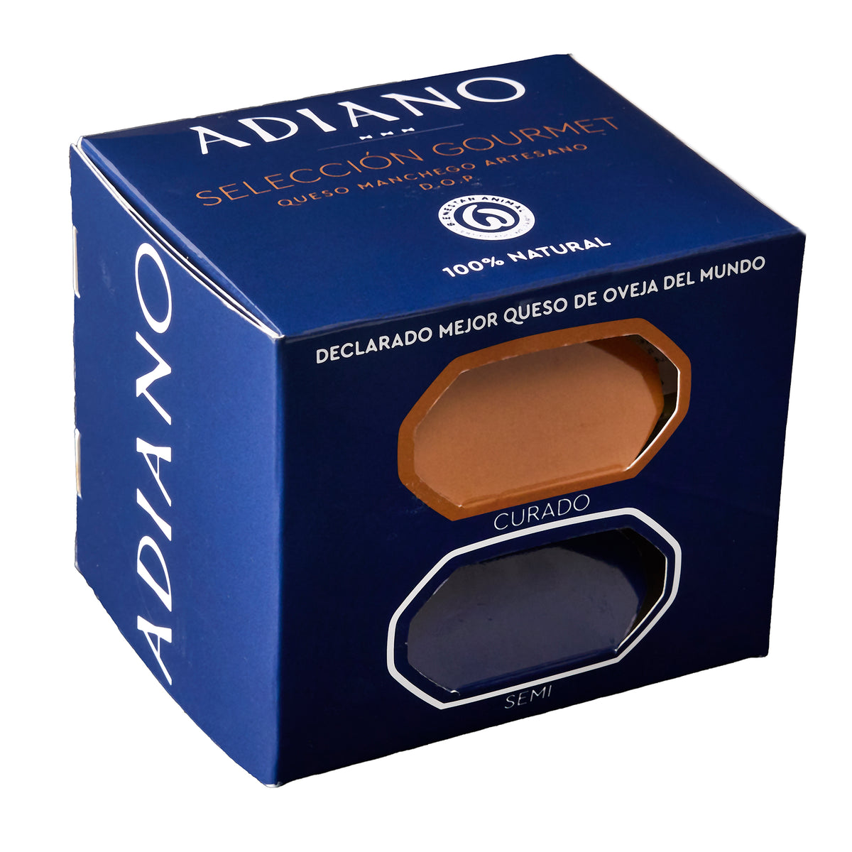 Gift Box of Two Artisan Manchego Cheeses by Adiano