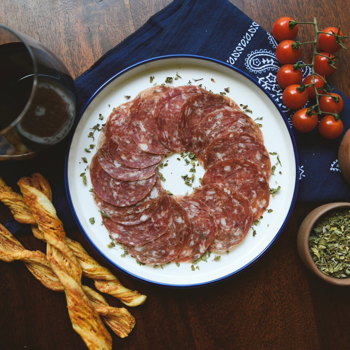 Sliced Mesa Salami with Oregano by Texas Iberico®