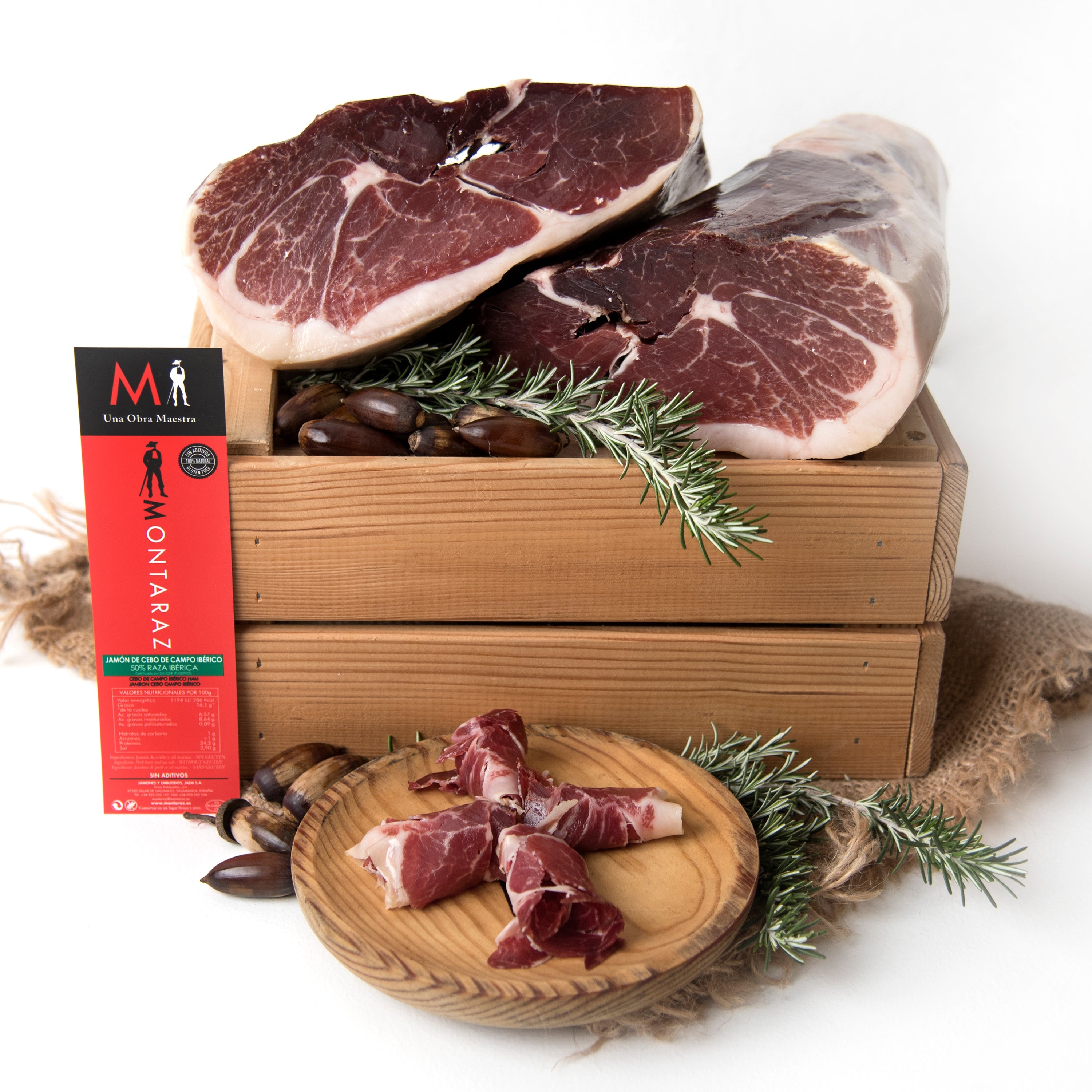 Boneless Ibérico Ham by Montaraz, Pasture Raised - FREE SHIPPING!