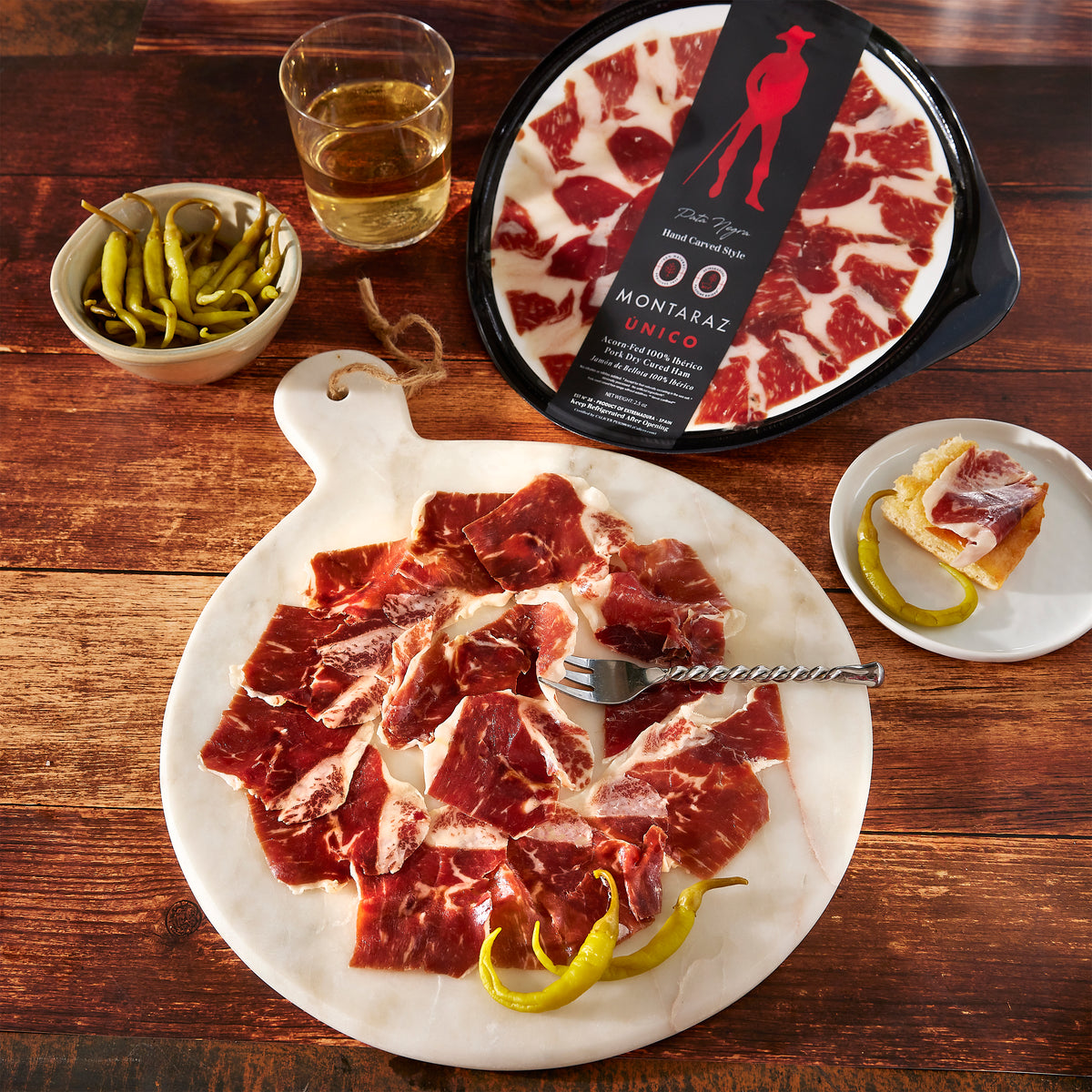 Hand-Cut Ibérico de Bellota Ham by Montaraz, Acorn-Fed - 2.5 oz