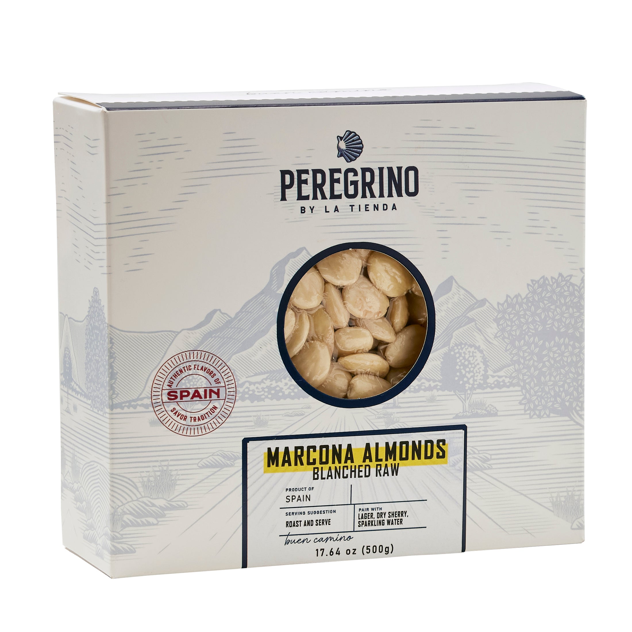 Marcona Almonds by Peregrino - Blanched - 1.1 Pounds