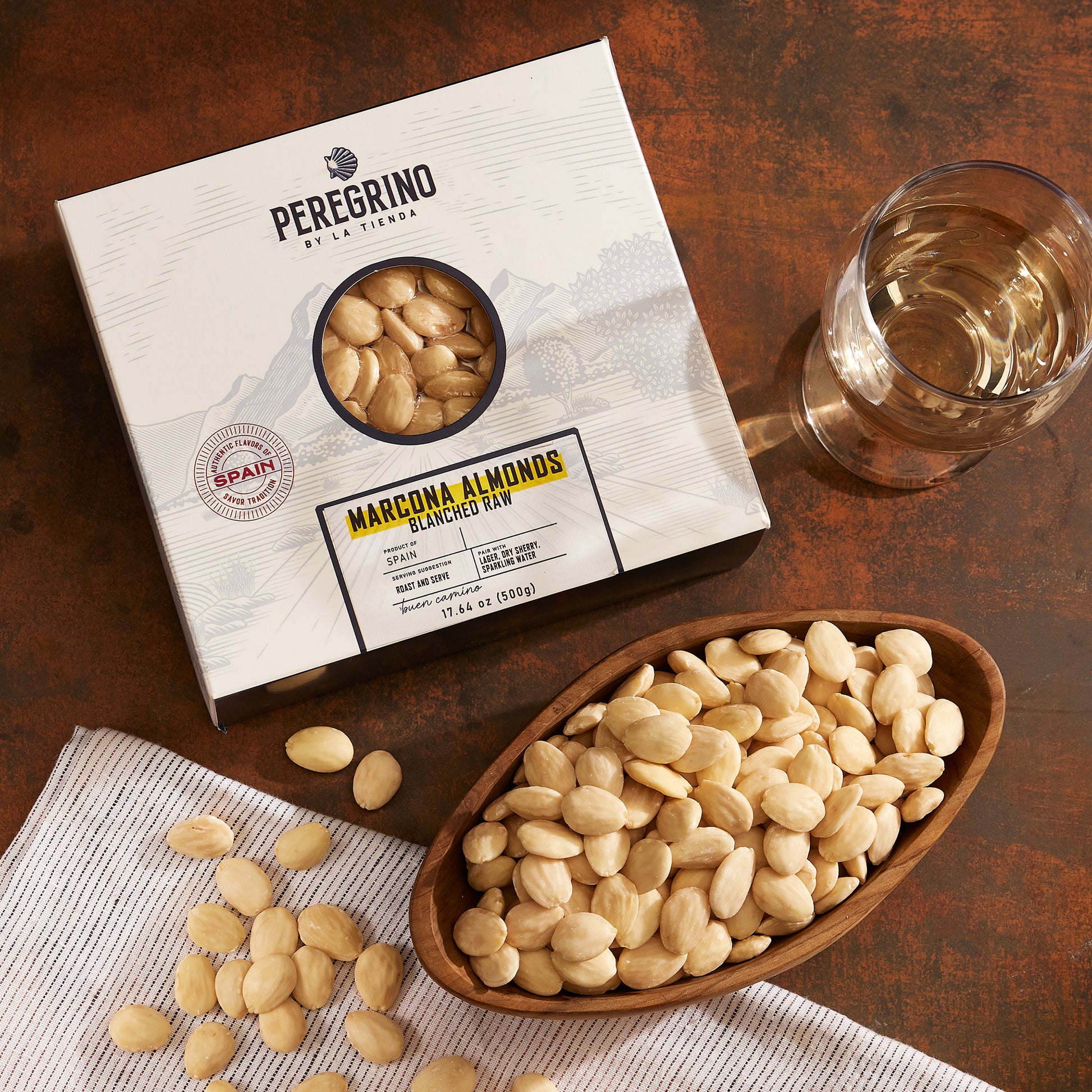 Marcona Almonds by Peregrino - Blanched - 1.1 Pounds