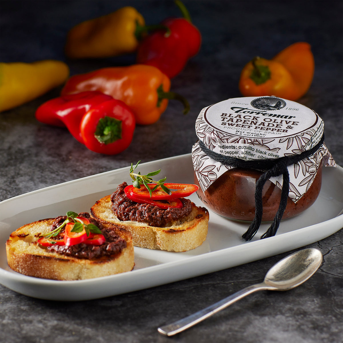 Black Olive and Sweet Pepper Tapenade by Torremar