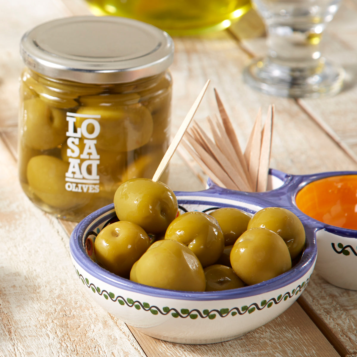 Premium Gordal Olives with Pits by Losada