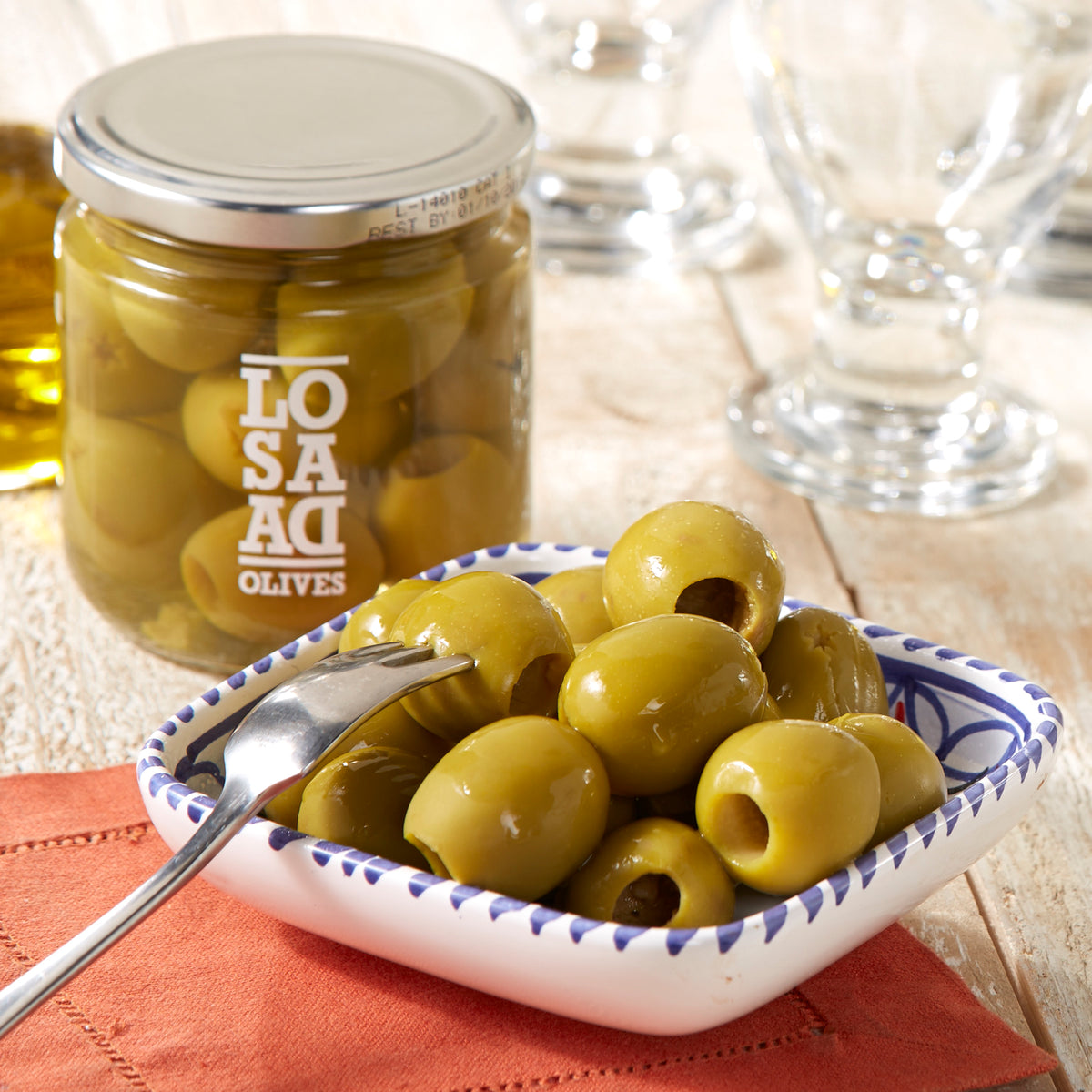 Jumbo Gordal Olives by Losada - Pitless