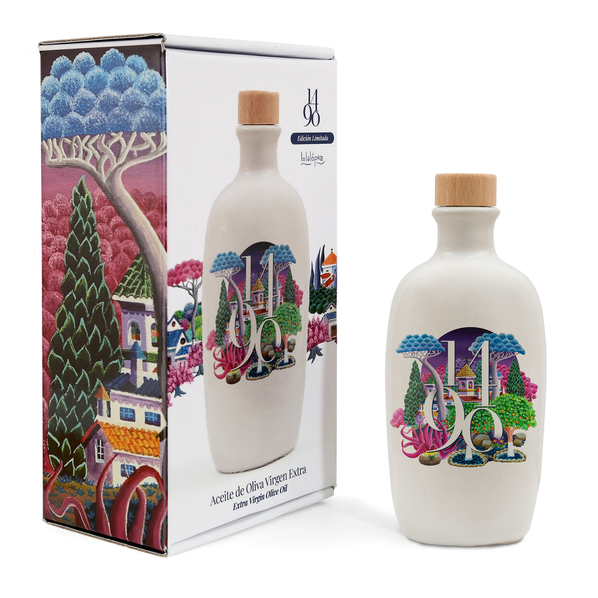 Lola López Jewel Bottle of Extra Virgin Olive Oil by 1490