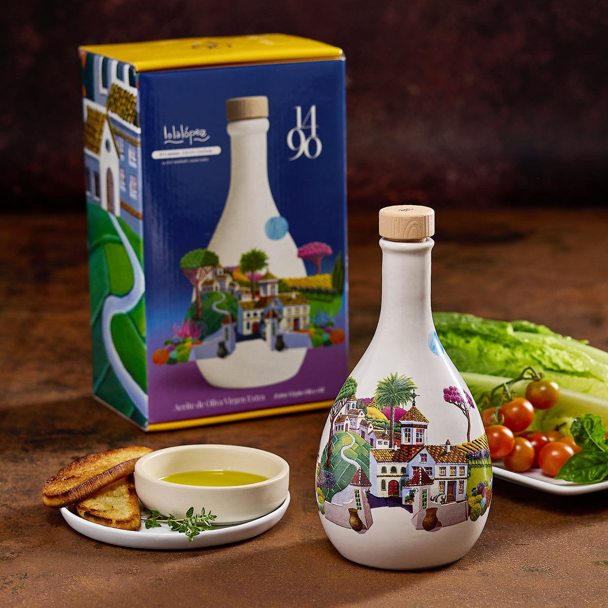 Lola López Jewel Bottle of Extra Virgin Olive Oil by 1490