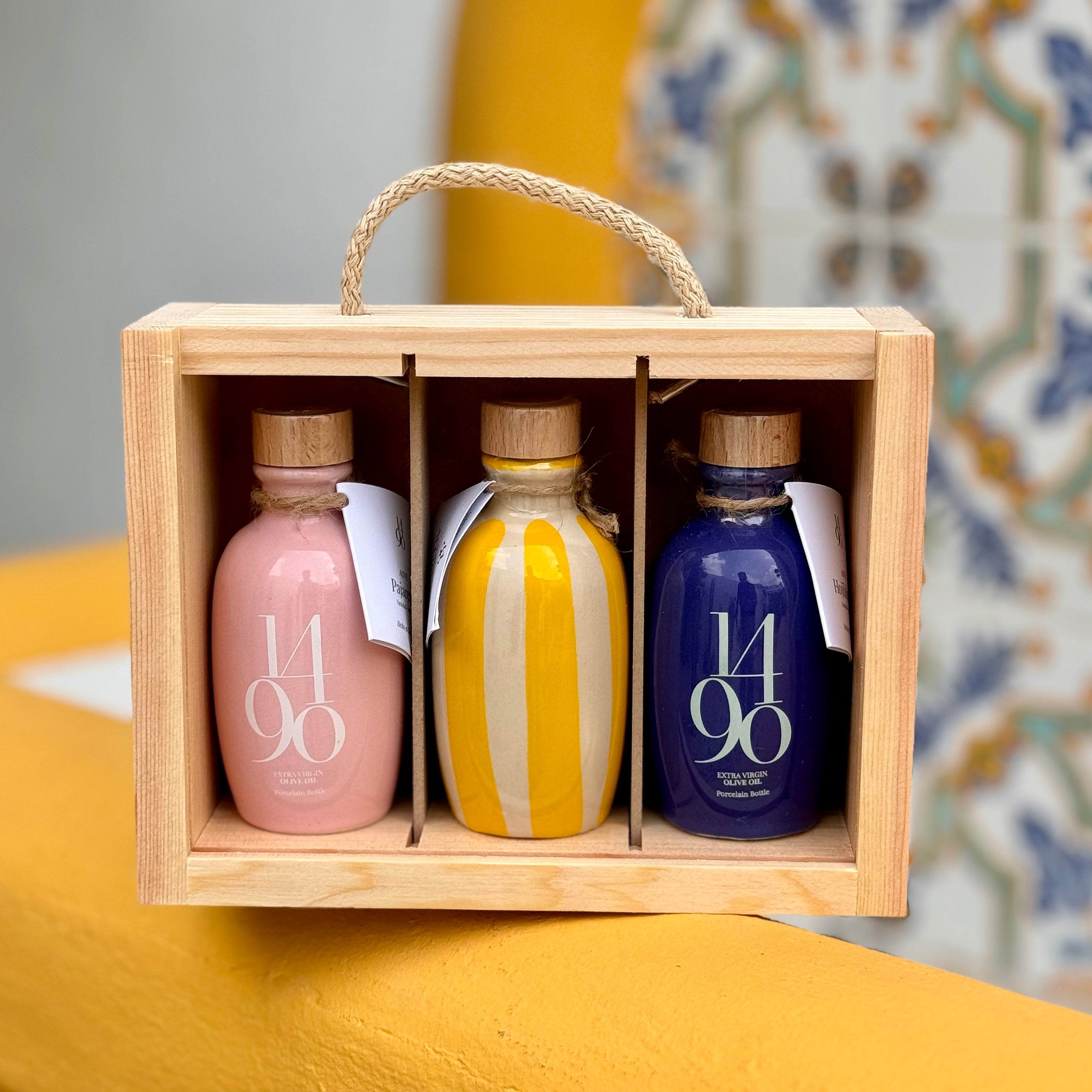 Shop Gift Box of Jewel Bottles of EVOO Online | La Tienda