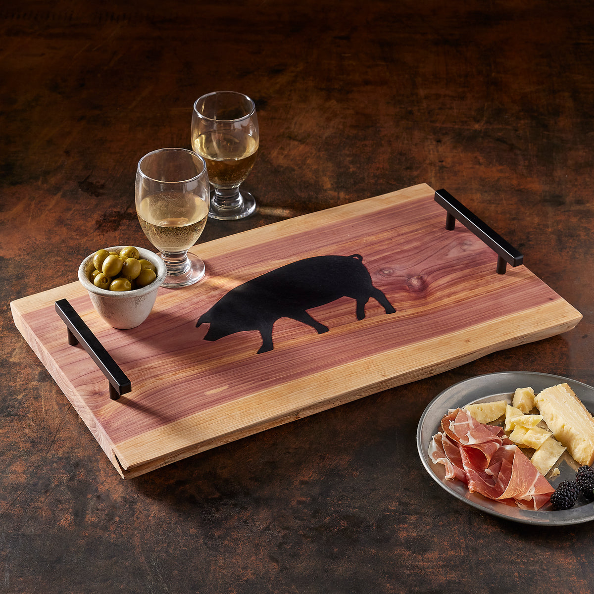 Charcuterie Board with Ibérico Pig Inlay