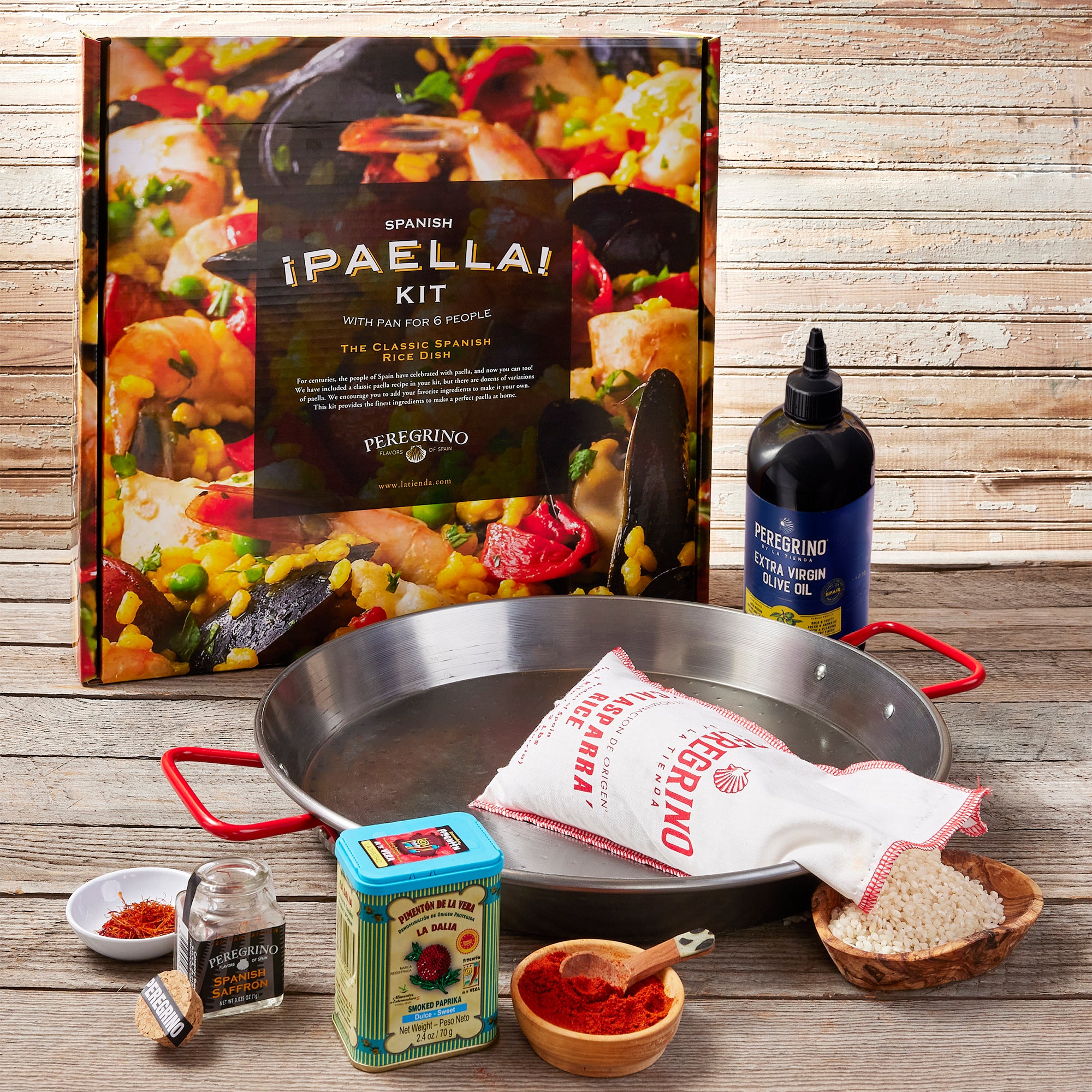 Traditional Paella Kit with Pan by Peregrino - FREE SHIPPING!