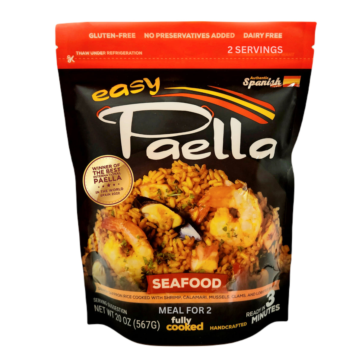 Fresh Cooked Seafood Paella by Easy Paella