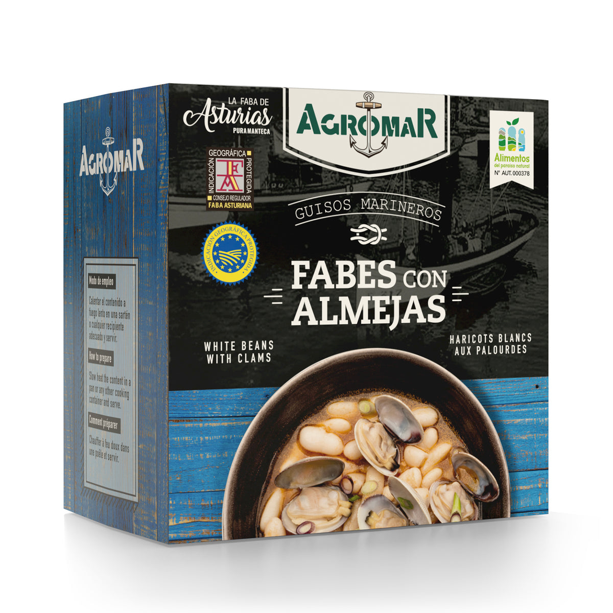 Fabes con Almejas - Fabada Bean Stew with Clams