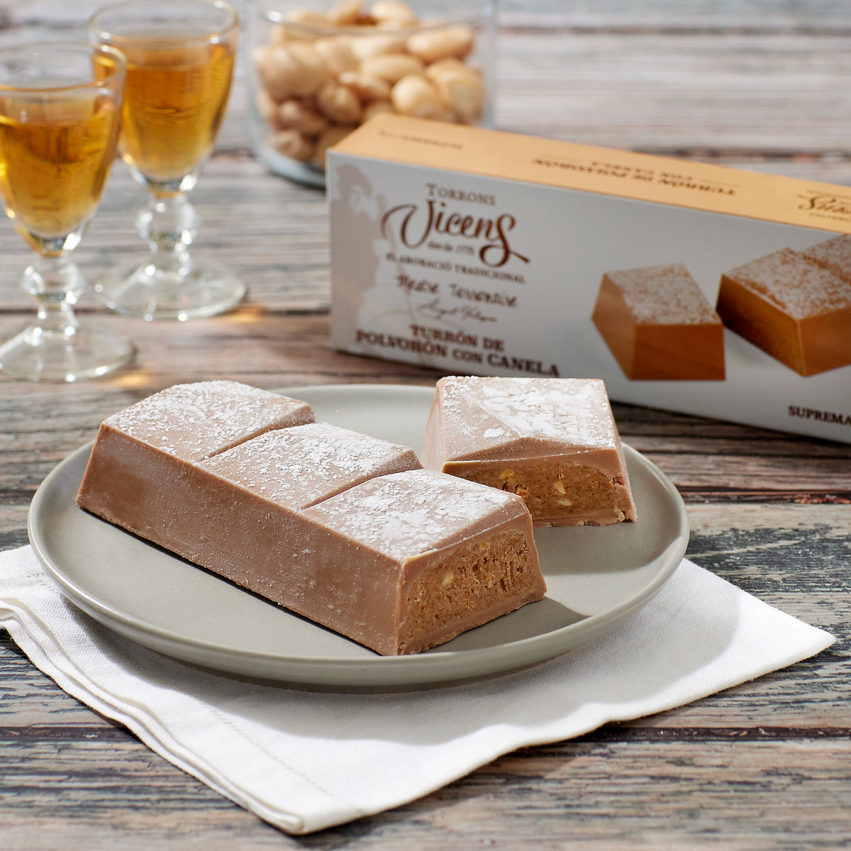 Polvorón Almond Praline Turrón Candy by Vicens