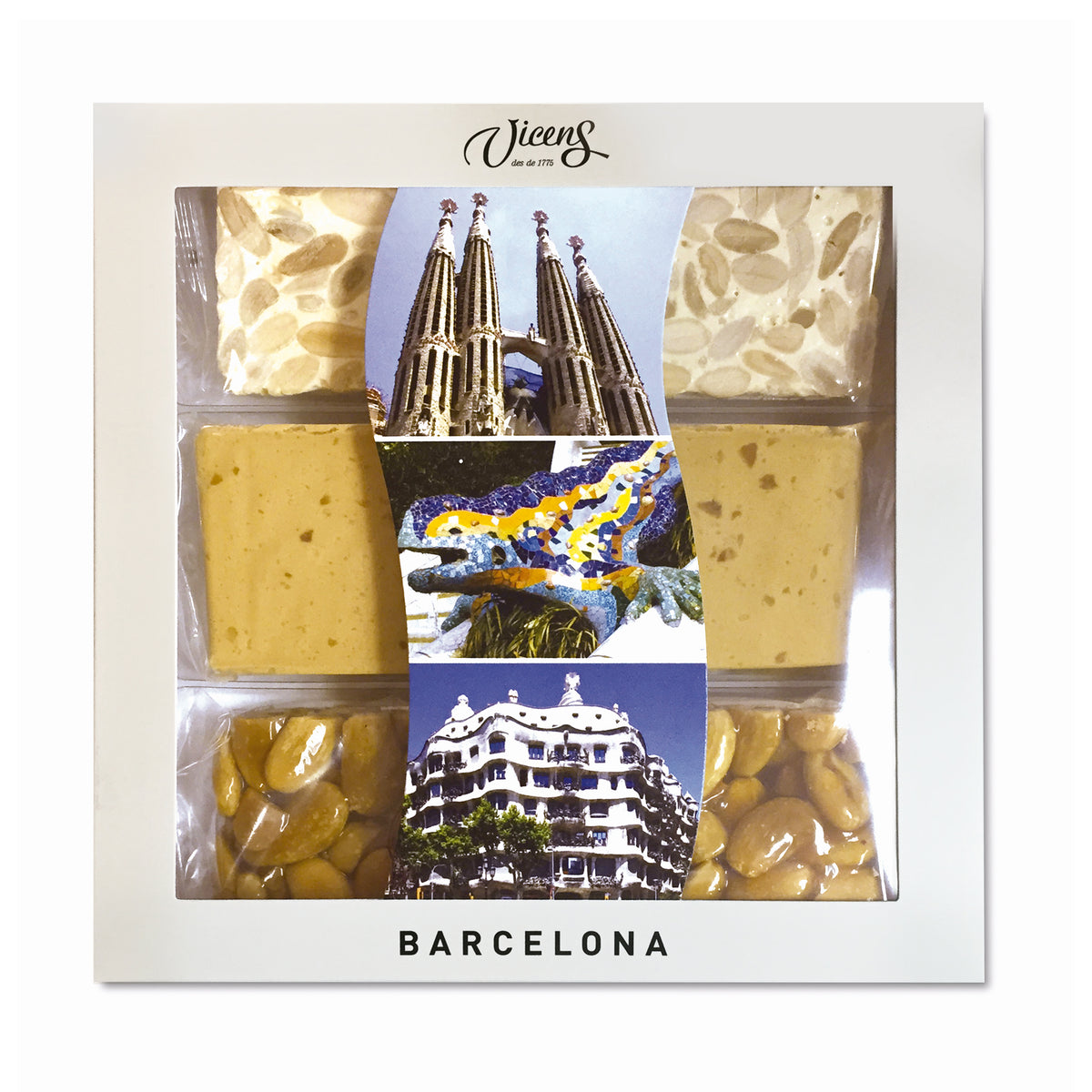 Barcelona Turrón Candy Gift Box by Vicens
