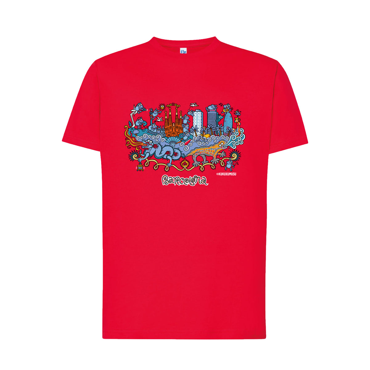 'Barcelona' T-Shirt by Kukuxumusu