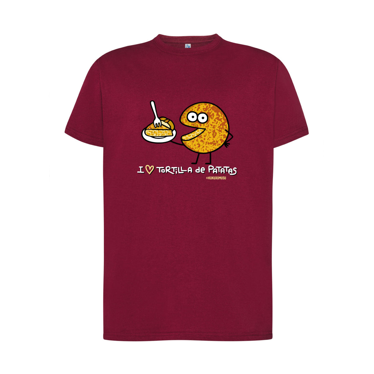 ‘I Love Tortilla de Patatas’ T-Shirt by Kukuxumusu