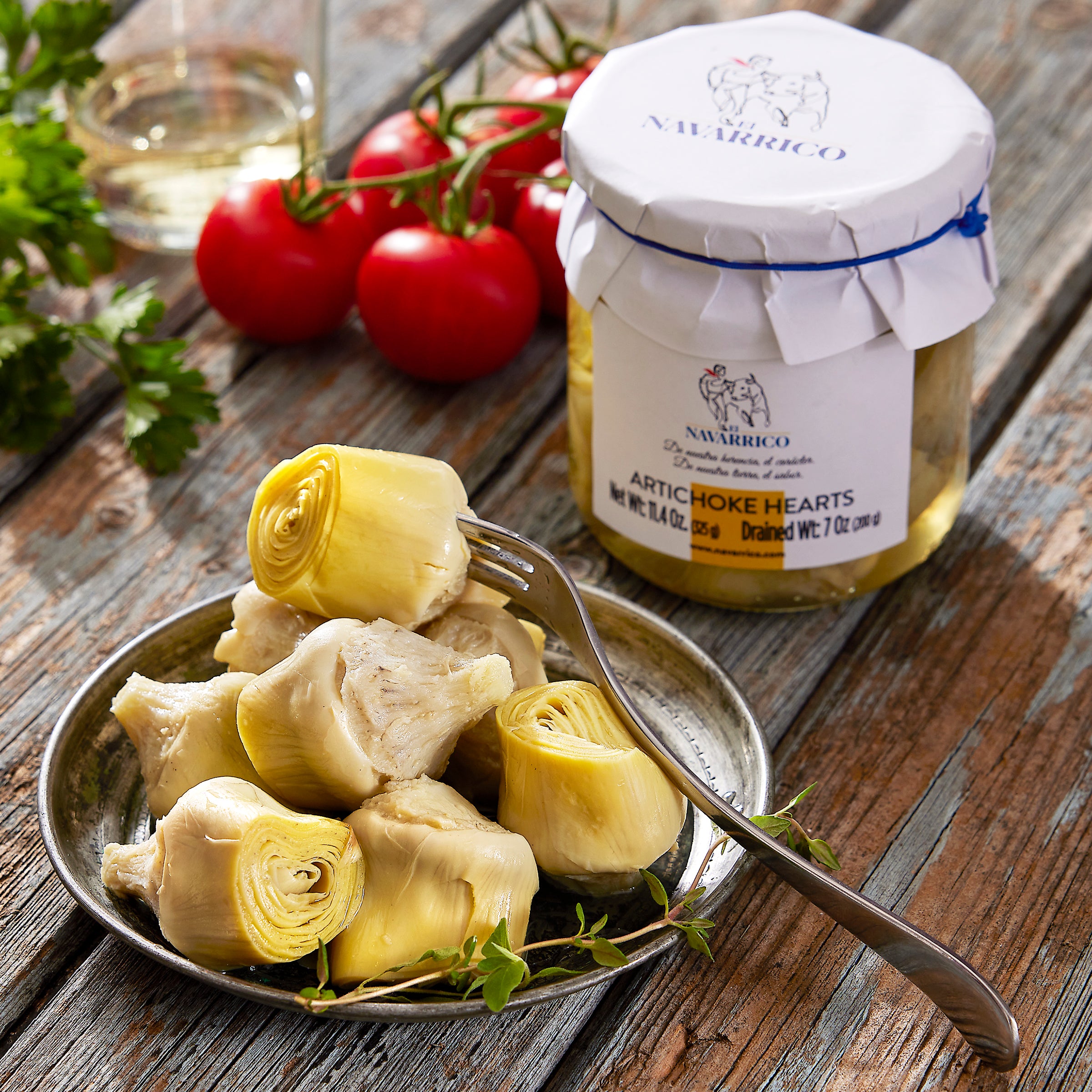 Photo of a jar of Artichoke Hearts by El Navarrico